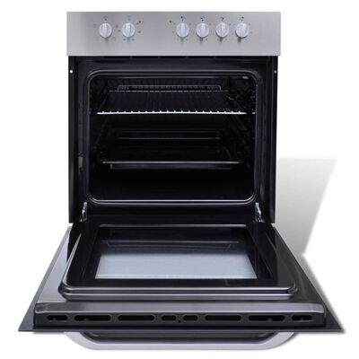 vidaXL Electric Oven and Hot Plate Built-in Combi Set Stainless Steel