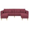 vidaXL Fabric Sofa with Cushion Wine Red 208 cm Fabric