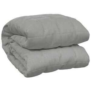 vidaXL Weighted Blanket Grey 120x180 cm 5 kg Fabric