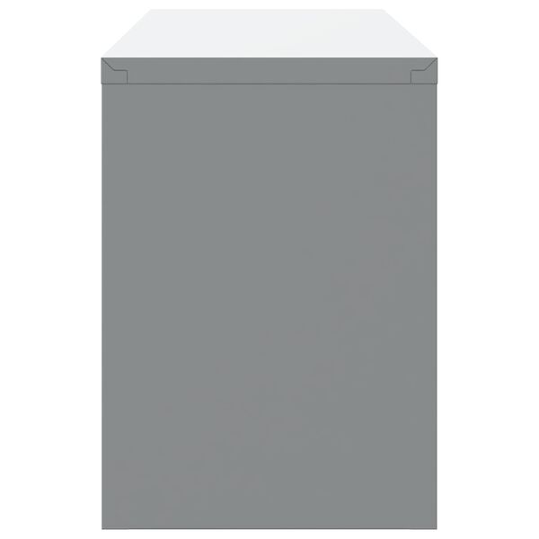 vidaXL Work Cabinet with Drawer 10 pcs Black 200 x 55 x 200 cm