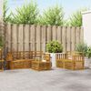 vidaXL Sofa Sets 6 pcs Natural Solid Acacia Wood