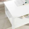 vidaXL Coffee Table White 57 x 55 x 45 cm Engineered Wood