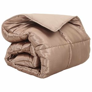 vidaXL Winter Duvet Gold 200 x 200 cm Satin and Microfiber