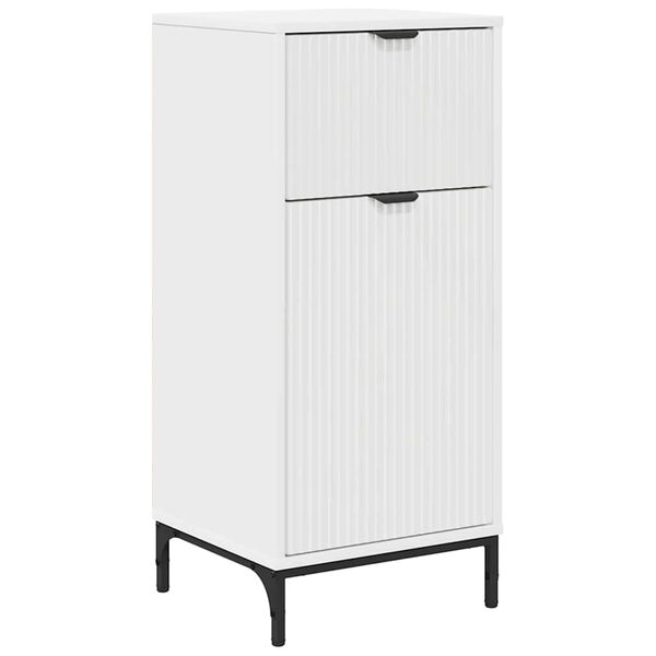 vidaXL Bathroom Cabinet with Drawer with Door White 39.5 x 36 x 88 cm