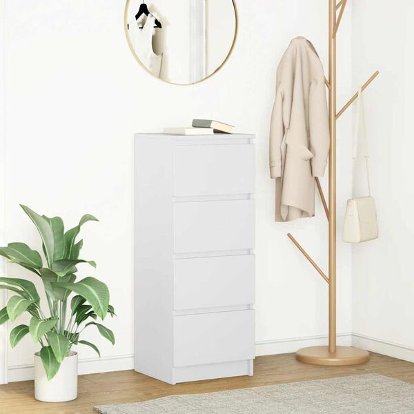 vidaXL Sideboard White 37.5x35x99 cm Engineered Wood