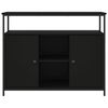 vidaXL Sideboard Black 100x35x80 cm Engineered Wood