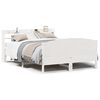 vidaXL Bed Frame without Mattress White 140x190 cm Solid Wood Pine
