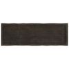 vidaXL Table Top Dark Brown 120x40x(2-4) cm Treated Solid Wood Live Edge