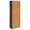 vidaXL Storage Cabinet Black Oak 80 x 42.5 x 225 cm Engineered Wood