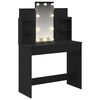 vidaXL Dressing Table Black oak 96 x 40 x 142 cm Engineered Wood