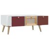 vidaXL Coffee Table with Drawers 80x40x35.5 cm Engineered Wood