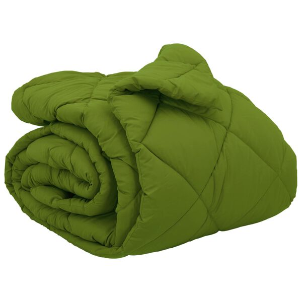 vidaXL Winter Duvet Green 200 x 200 cm Microfiber