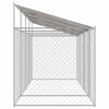 vidaXL Dog Cage with Roof Silver 800 x 200 x 258 cm Steel and PE