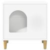 vidaXL Cat House White 51 x 30 x 52 cm Engineered Wood