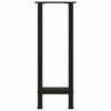 vidaXL Console Table Legs Black 2 pcs 28x(72-73) cm Steel