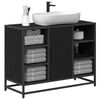 vidaXL Bathroom Cabinet Black Oak 80 x 33 x 60 cm Engineered Wood