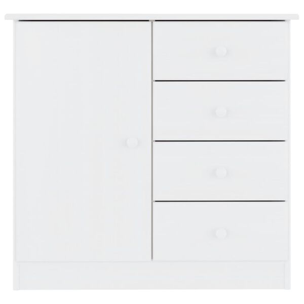 vidaXL Sideboard ALTA White 77x35x73 cm Solid Wood Pine