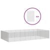 vidaXL Free Range Animal Enclosure 24-Panel 54x80 cm Galvanised Iron