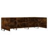 vidaXL TV Cabinet Smoked Oak 150x30x50 cm Engineered Wood
