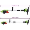 vidaXL 2 Piece Cordless Garden Power Tool Set with Chargers&Batteries