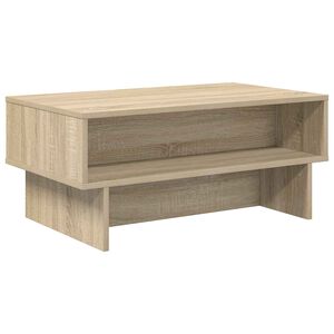 vidaXL Coffee Table Sonoma Oak 80 x 46 x 35 cm Engineered Wood