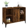 vidaXL Sink Cabinet Smoked Oak 80x33x60 cm Engineered Wood