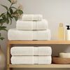 vidaXL Premium Bath Towels "SOLUND" 4 pcs Cream 100x150 cm 600 gsm