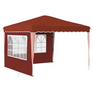 vidaXL Pop-up Party Tent Terracotta 288 x 288 x 245 cm Oxford Fabric