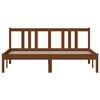 vidaXL Bed Frame without Mattress Honey Brown Solid Wood 150x200 cm King Size