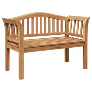 vidaXL Bench Brown 120 x 53.5 x 85 cm Solid Teak wood