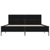 vidaXL Bed Frame without Mattress Black 135x190 cm Double