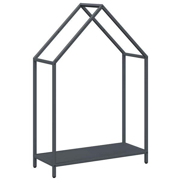 vidaXL Firewood Rack Anthracite 60x25x90 cm Cold-rolled steel