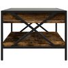 vidaXL Coffee Table with Infinity LED Smoked Oak 90x50x38 cm