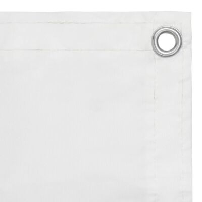 vidaXL Balcony Screen White 120x400 cm Oxford Fabric