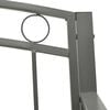 vidaXL Garden Bench Grey 120 cm Steel