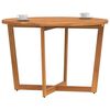 vidaXL Garden Dining Table Round Ø110x75 cm Solid Wood Acacia