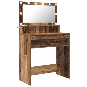 vidaXL Bedroom Dressing Tables Old Wood 80 x 39.6 x 135 cm
