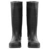 vidaXL Rain Boots Black Size 45 PVC