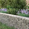vidaXL Gabion Raised Bed Galvanised Steel 300x100x20 cm