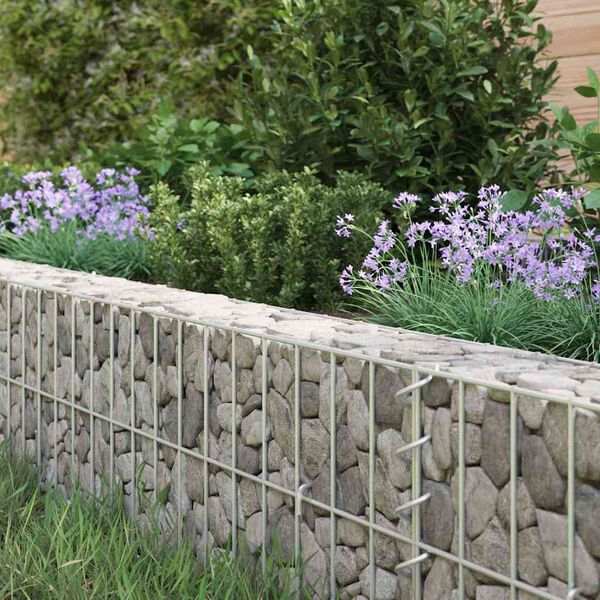 vidaXL Gabion Raised Bed Galvanised Steel 300x100x20 cm