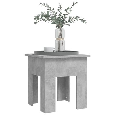 vidaXL Coffee Table Concrete Grey 40x40x42 cm Engineered Wood