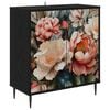 vidaXL Sideboard BORNE Black Oak 69 x 33 x 76 cm Engineered Wood