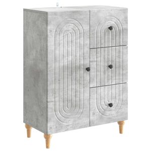 vidaXL Sideboard Concrete Grey 66 x 34.5 x 90 cm Engineered Wood