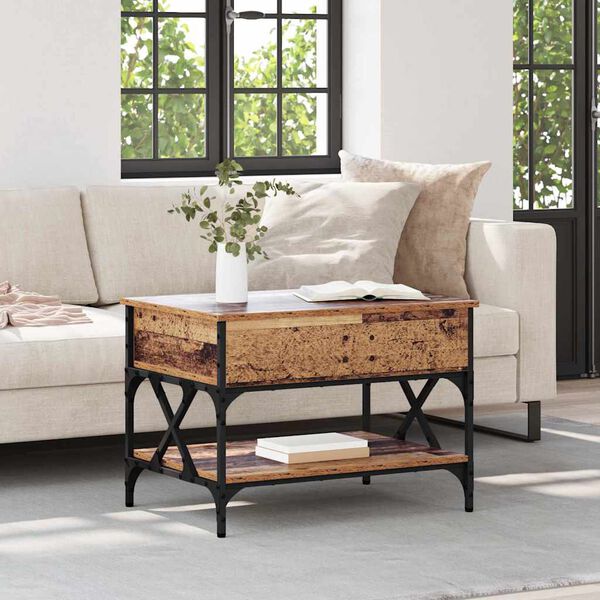 vidaXL Coffee Table Old Wood 70 x 50 x 50 cm Engineered Wood