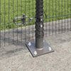 vidaXL Fence Post Grey 10 x 1.2 m (16 x 16 mm mesh) Steel and PVC