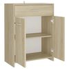 vidaXL Bathroom Cabinet Sonoma Oak 60x33x80 cm Engineered Wood