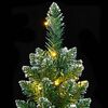 vidaXL Artificial Slim Christmas Tree 300 LEDs 210 cm