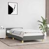 vidaXL Bed Frame without Mattress Dark Grey 90x190cm Single Fabric