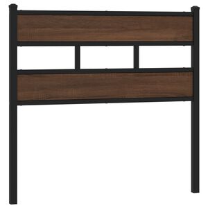 vidaXL Replace Headboard Brown Oak 75 cm Steel and Engineered Wood