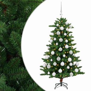 vidaXL Artificial Christmas Tree with Bauble 120 cm 150 LEDs